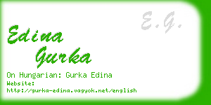 edina gurka business card